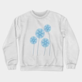 Blue Agapanthus Crewneck Sweatshirt